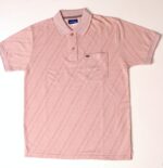 Premium Textured Polo T-Shirt – Soft Peach (200–240 GSM)
