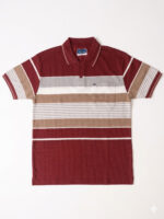 Premium Textured Polo T-Shirt – Rust Red (200–240 GSM)