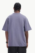 Premium Oversized 100% Cotton t shirt 220GSM to 240GSM muted slate purple colour - Image 2