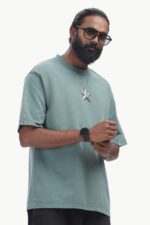 Premium Oversized 100% Cotton t shirt 220GSM to 240GSM slate Blue colour - Image 2